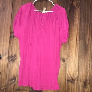 Womens Magenta Colored Shirt